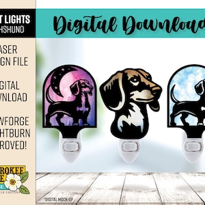 Dachshund Night Light - Dog Breed svg - Doxie - Weiner Dog - Laser Cut Nightlight - Laser Cut File [Digital File Only]