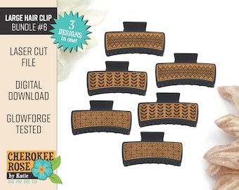 Hair Clip SVG Design Bundle: Laser Cut Files (Digital Download)