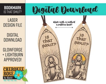 Laser Cut Jesus Bookmark SVG: Funny Smut Design (Digital File)