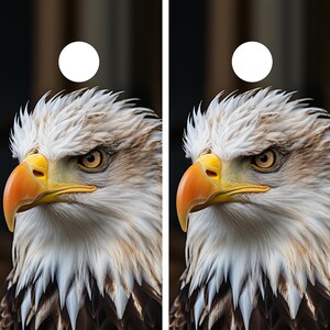 2 WATERPROOF Eagle Head Cornhole Wraps / Pair / Decals / Laminated / Easy to Apply / Pair of Cornhole Skins / American Flag / Patriot
