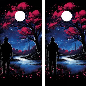 2 WATERPROOF Cornhole Wraps - Urban Explorer - Laminated / Easy to Apply / Pair of Cornhole Skins / Professional Cornhole / Custom Cornhole