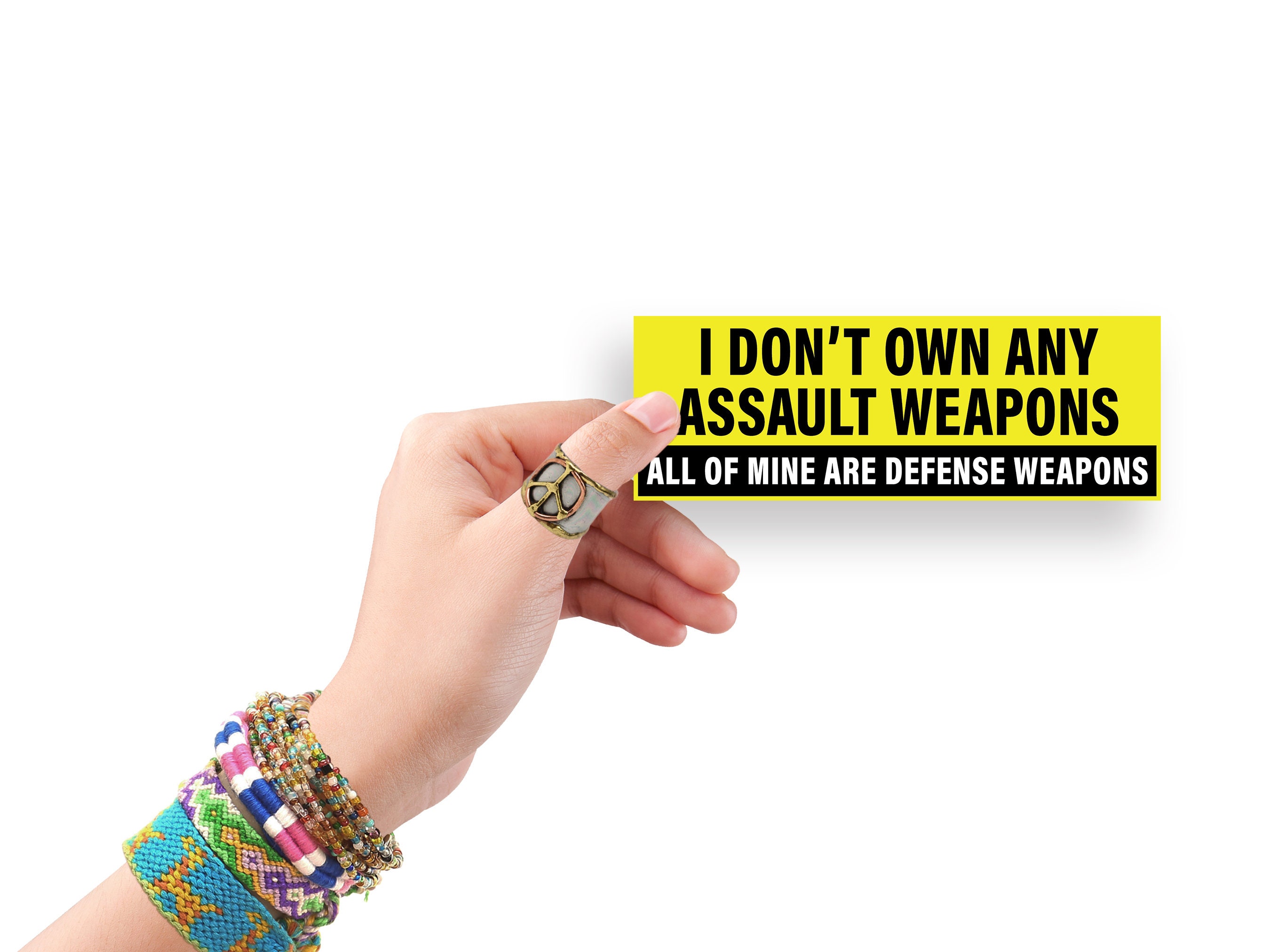 Personal Attack Sticker Guns, Assault Weapons / Sticker / Waterproof Vinyl Decal. Fun Stickers ...