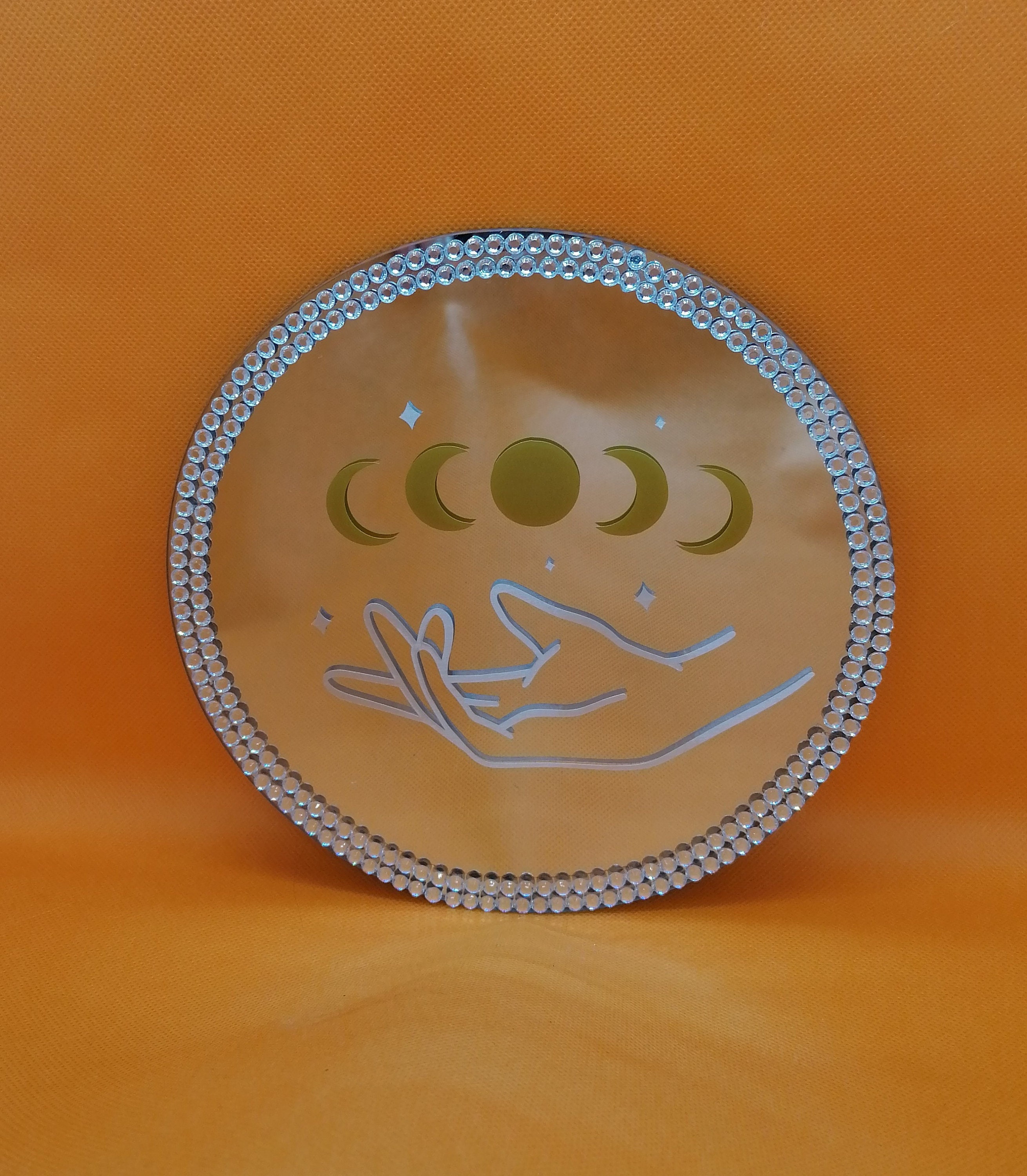 Miroir Décoré Phases Lunaires