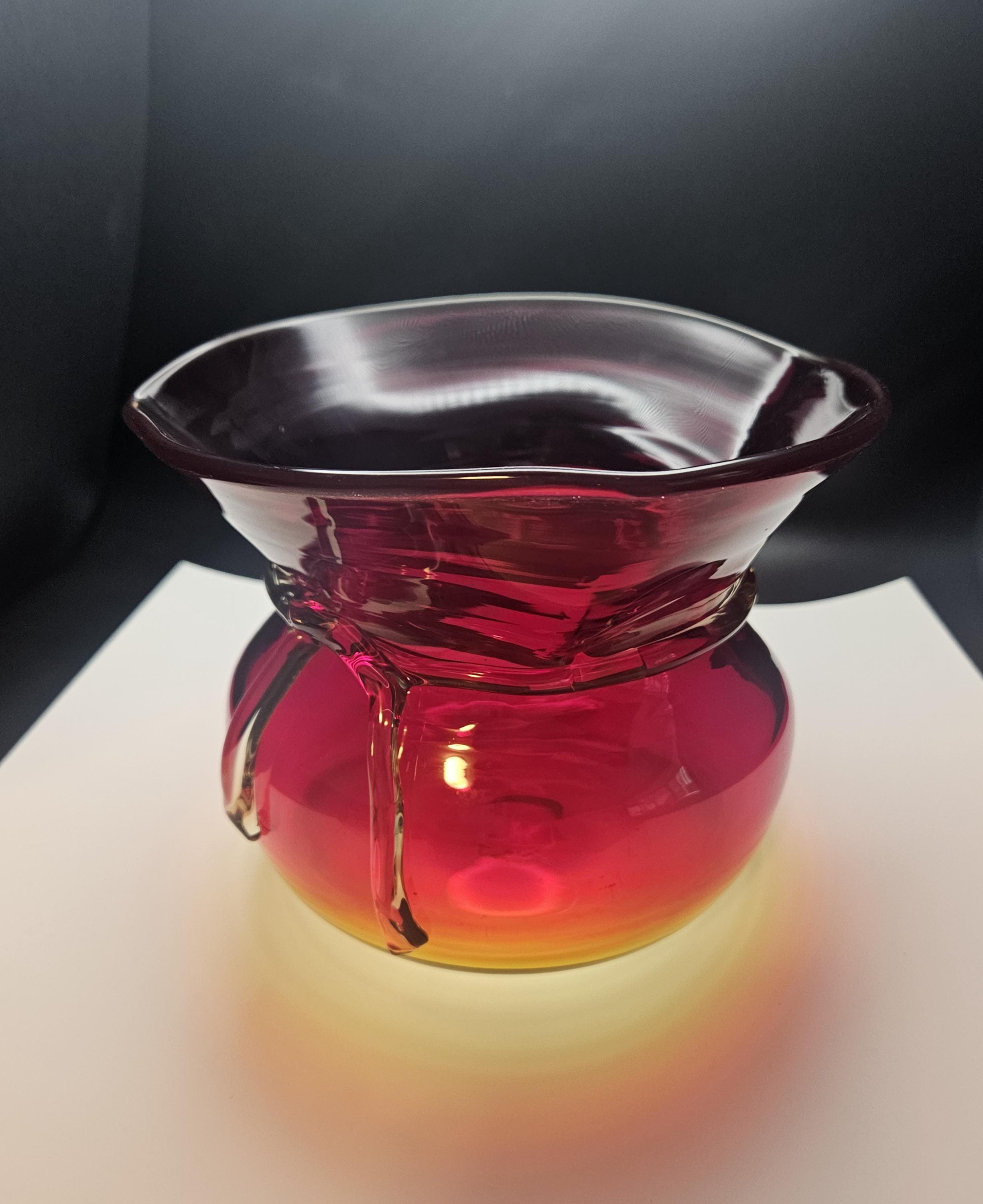 希少なヴィンテージ BLENKO ブレンコガラス 置物 手拭きガラスアメリカ雑貨 Blenko glass - Etsy 日本