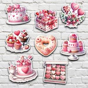 Stickers découpés en vinyle mat * VALENTINE 1 *