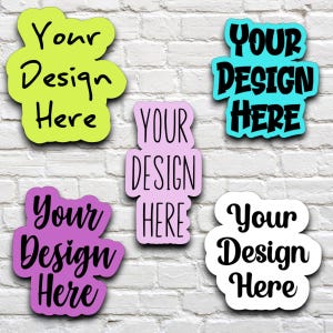 Stickers découpés en vinyle mat * VOTRE DESIGN ICI *