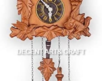 Decent Art & Craft Handcrafted Wood Cuckoo Clock