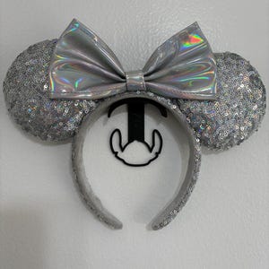 Set of Mickey Ear Hooks w/ Alien Design and Adhesive Command Strips Option
