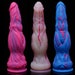 GOMFIUHDU Alien Dildo Rainbow Knot Dildo with Suction Cup