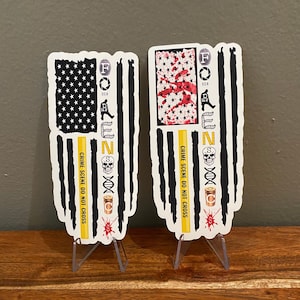 Forensic Science Flag Stickers Magnets Forensics Gift CSI Crime Scene