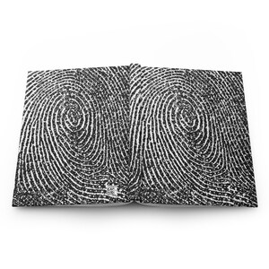 Fingerprint Pattern Hardcover Journal | Matte Notebook, Forensics Style image 6
