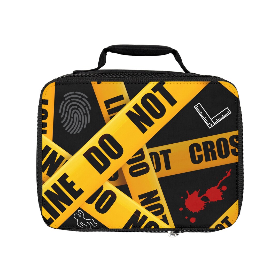 Crime Scene Tape Lunch Bag Forensics True Crime Lunch Box CSI POD - Etsy