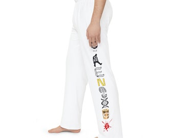 Print On Demand Forensik Schuh Herren Pyjama Hose (AOP) Tatort CSI Geschenk True Crime