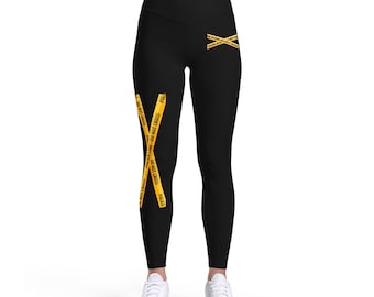 Crime Scene Tape High Rise Leggings
