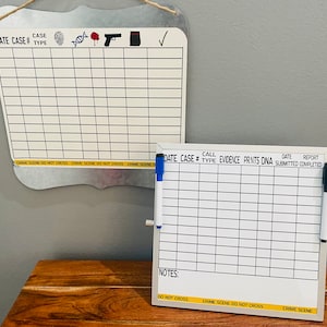 Crime Scene To Do List Dry Erase Board Magnetic With Stand Organize Lists Gift Forensics