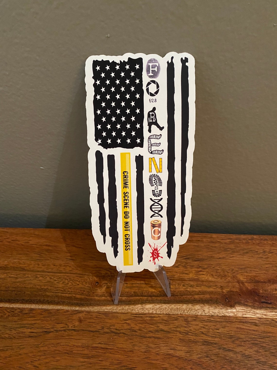 Forensic Science Flag Stickers Magnets Forensics Gift CSI - Etsy