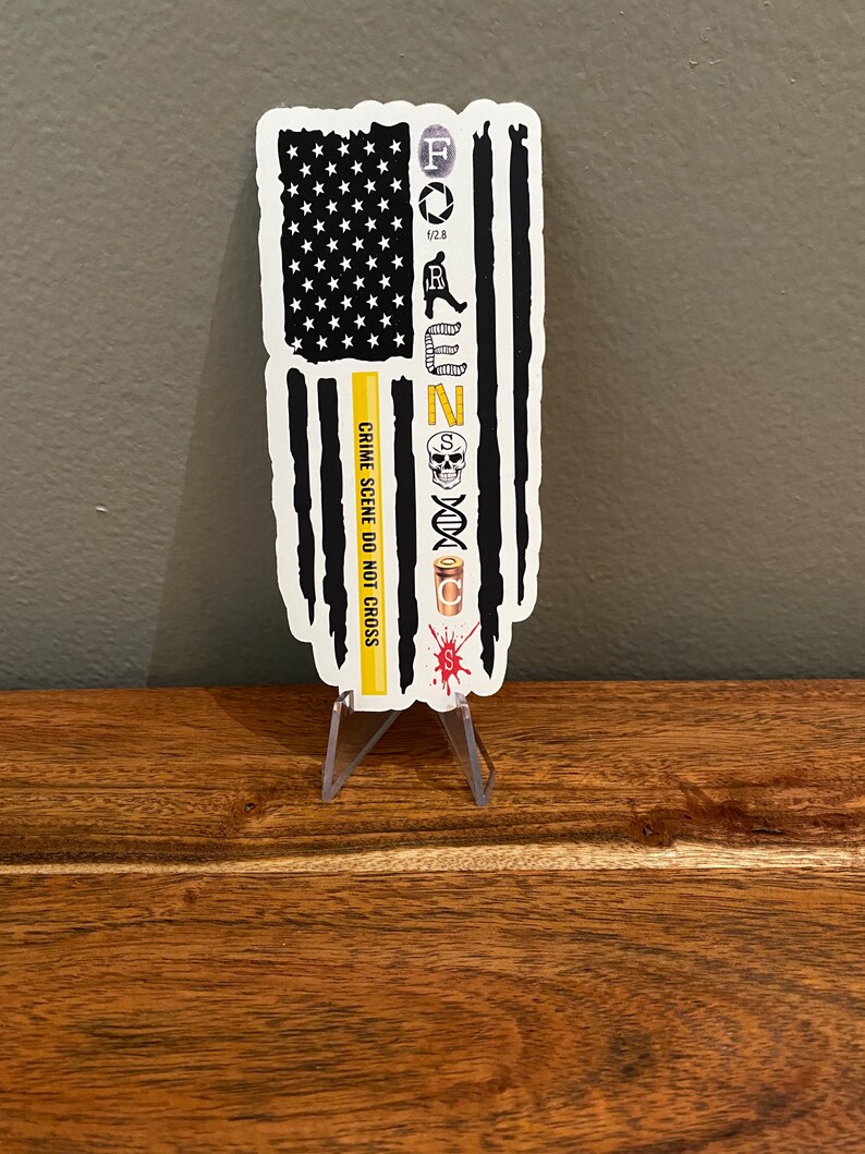 Forensic Science Flag Stickers Magnets Forensics Gift CSI - Etsy