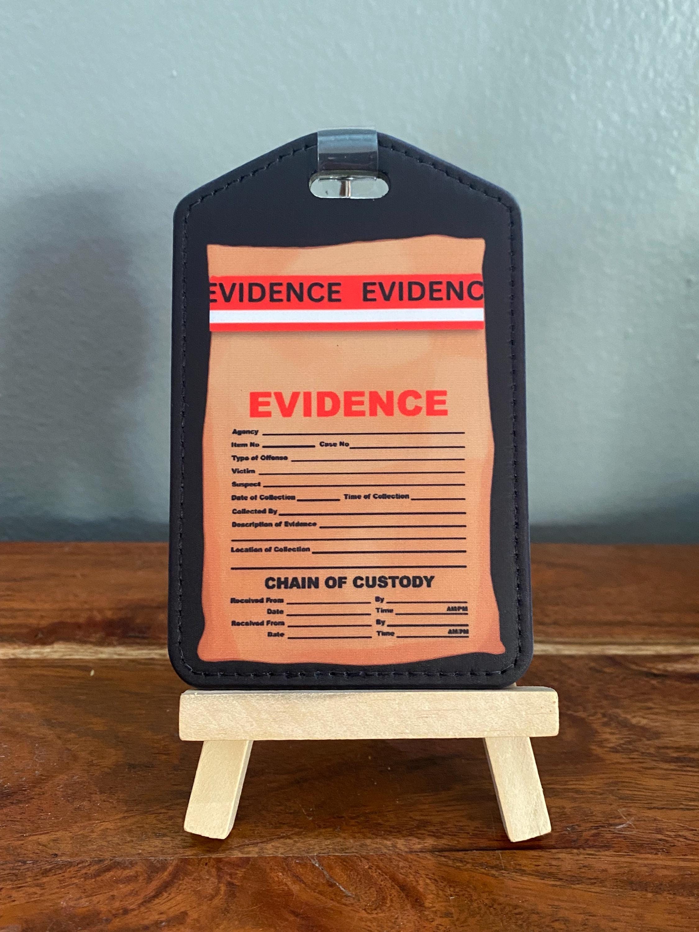 Evidence Tape ID Badge Holders With Retractable Clip Work Badge Holder ...