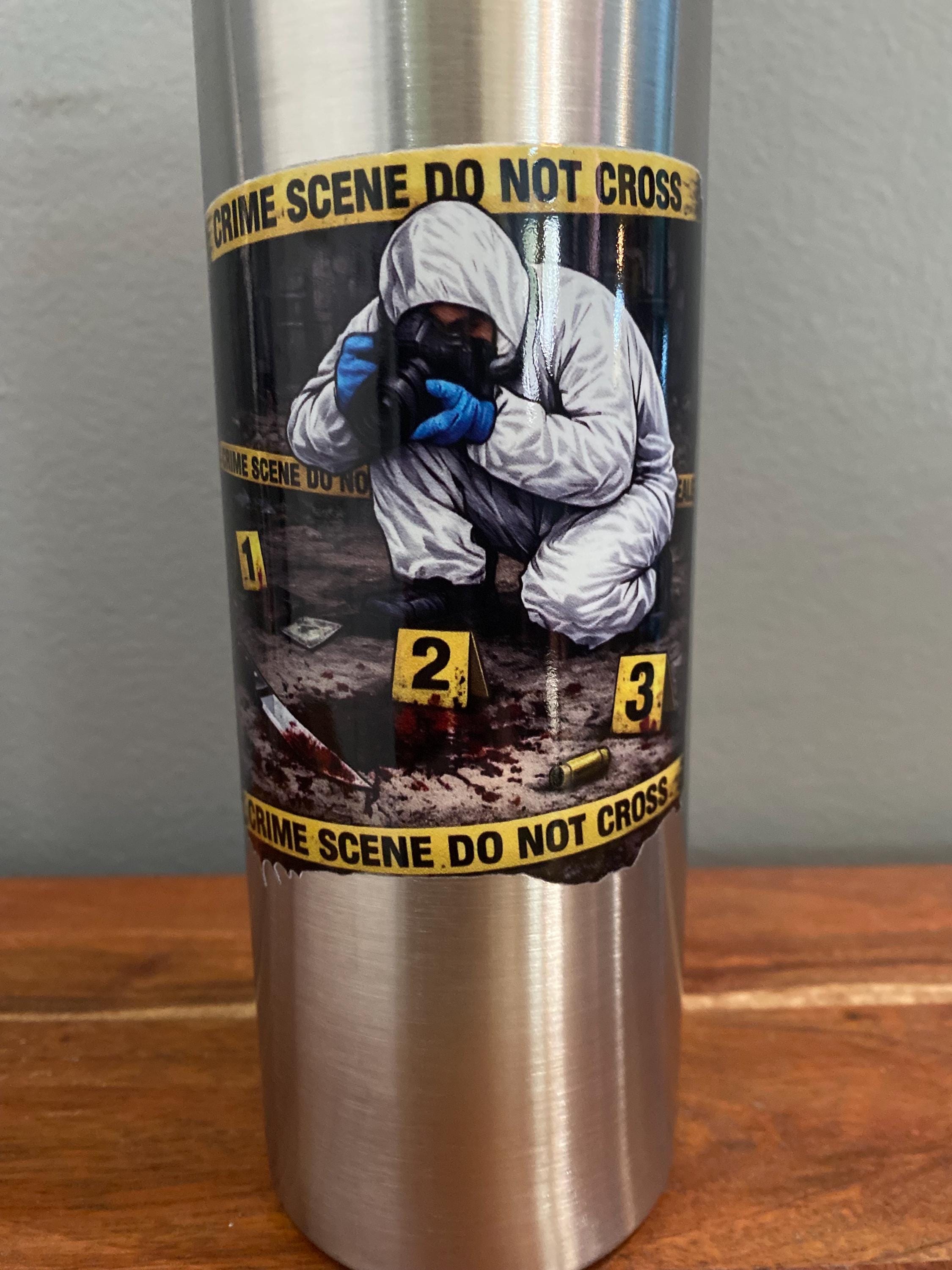 Crime Scene Forensic Flag Tumbler Gift Forensics - Etsy