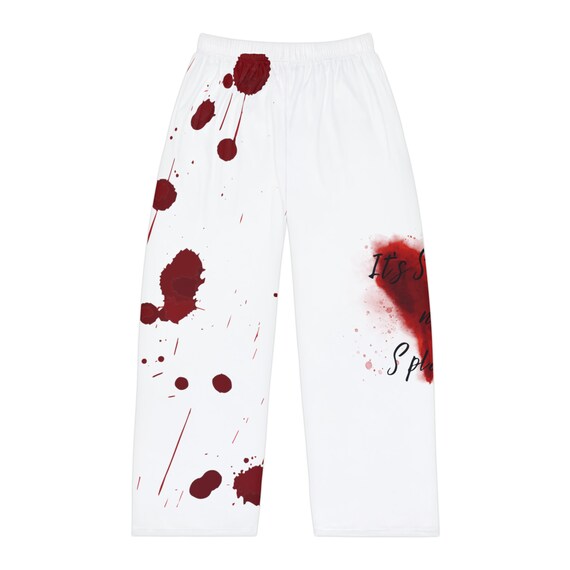 Print on Demand It s Blood Spatter Not Blood Splatter Men s Pajama Pants AOP Crime Scene Forensics CSI Gift True Crime Etsy UK