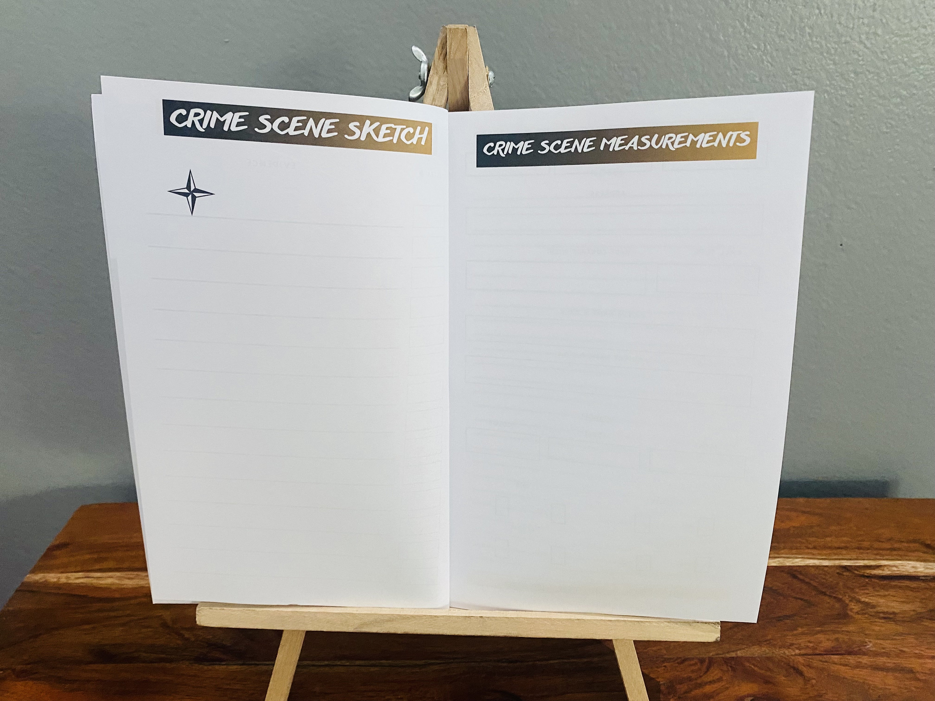 Crime Scene Notebook With Detailed Pages Case Notes CSI Forensics Gift ...