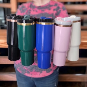 40oz Gold and Bronze Plated Tumbler