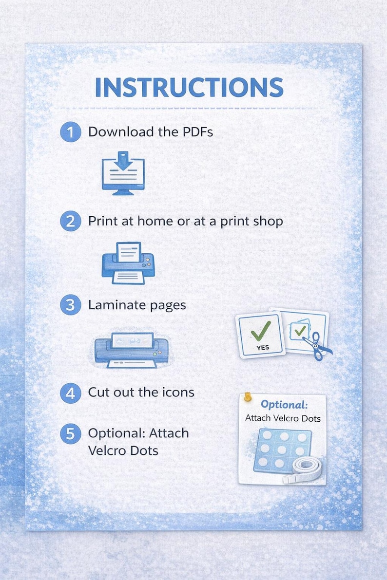 Autism Communication Board Printable | AAC Visual Support | Speech ...
