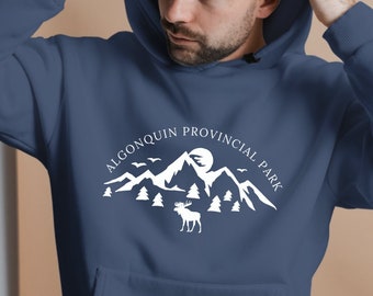 Discover Algonquin Provincial Park Shirt,Canada National Parks Hoodie, Mountain Hoodies, Retro Camping Clothes,Hiker Indie Sweaters, Gift