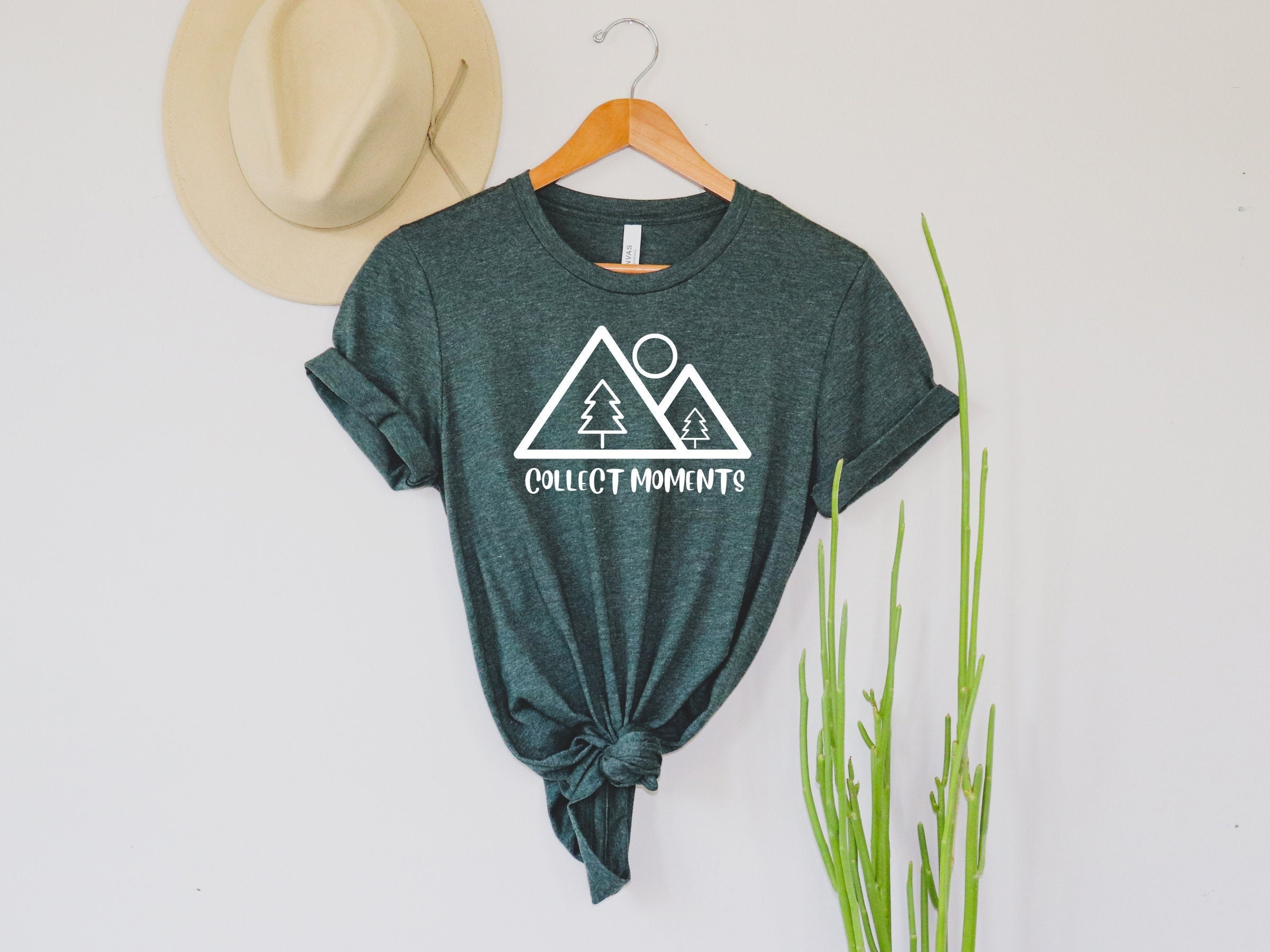Collect Moments Hoodie-Collect Moments Sweatshirt-Caravan- Mountain Crewneck- -Outdoors Tshirts-Pinetree Shirts-Camping Sweatshirt-Halloween