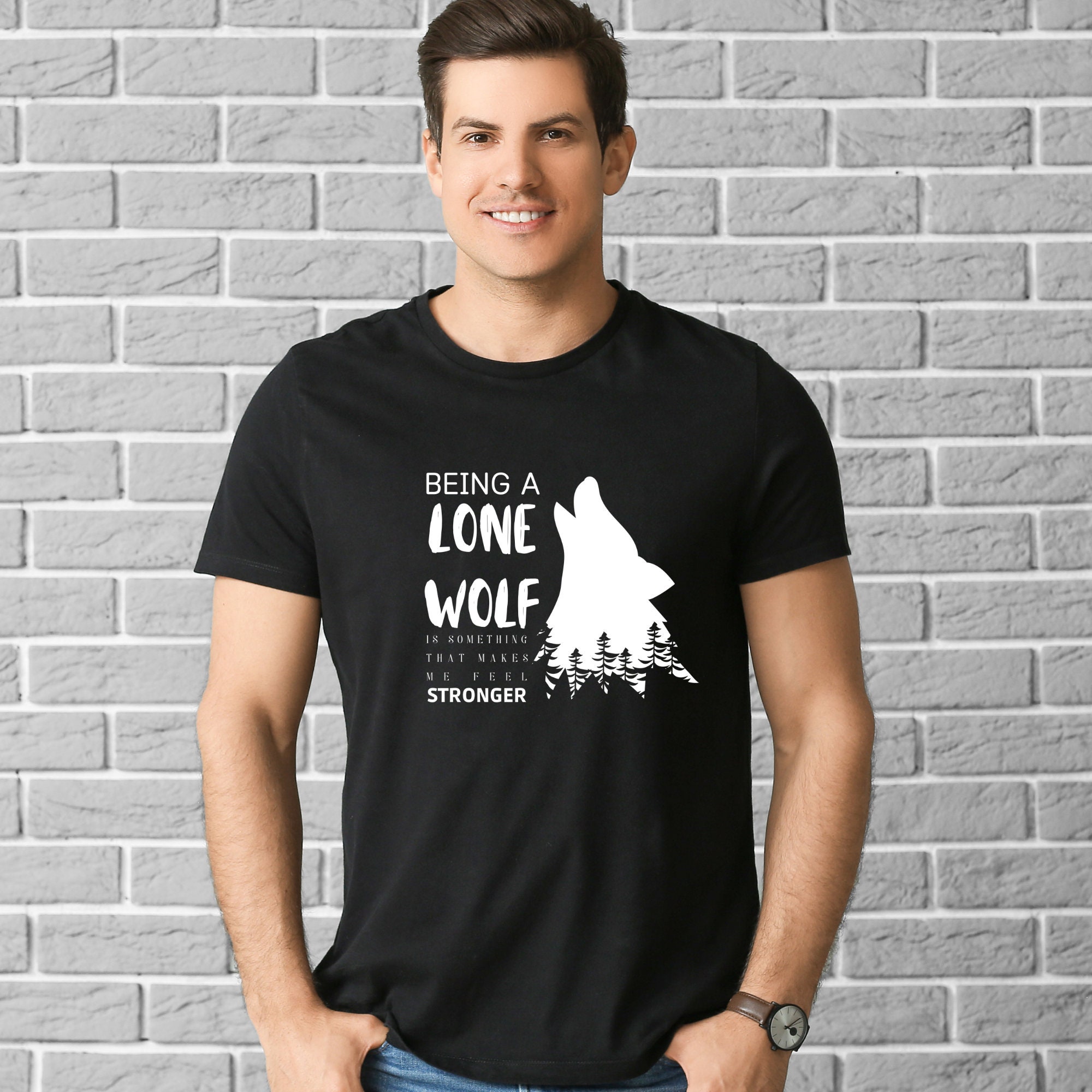 Lone Wolf Shirt Howling Wolf Shirt Lone Wolf Tshirt Wolf Etsy