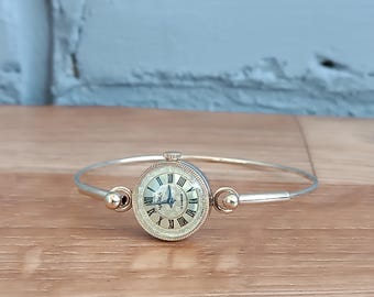 Montre Chandler Pour Femme Bleue Plaquée Or - Modèle 967, Mouvement Quartz Suisse, Neuve Avec étiquettes
