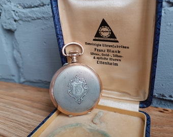 Vintage-Uhr Silberne Taschenuhr ALPINA 800 Silber, funktionierende Vintage-Uhr, Silberuhr, Sammeluhr, Taschenuhr