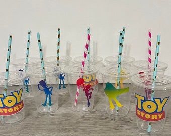 Toy Story 3 drinking straws x6 