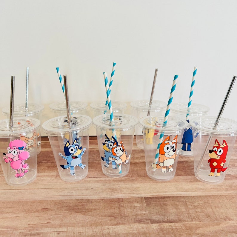 Bluey Birthday Cups Bluey Party Cups Bluey Birthday Etsy