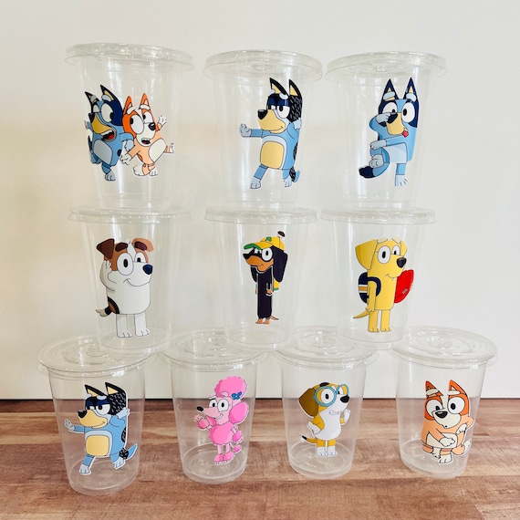 Bluey Birthday Cups Bluey Party Cups Bluey Birthday Supplies Bluey Tumblers Bluey  Theme Cups Bluey Party Favors 