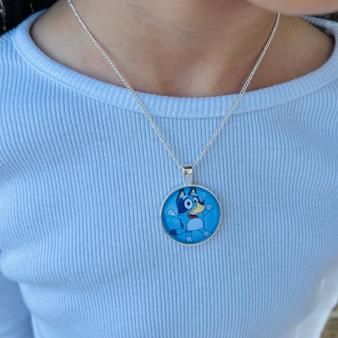 Bluey Heeler Necklace Bluey and Bingo Necklace Bluey Kids Etsy
