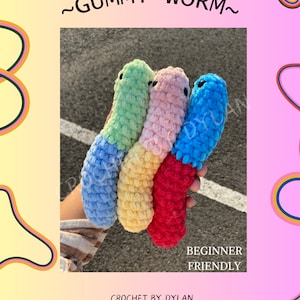 crochet gummy worm pattern