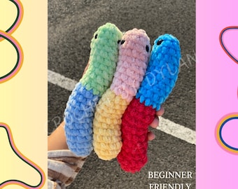 crochet gummy worm pattern