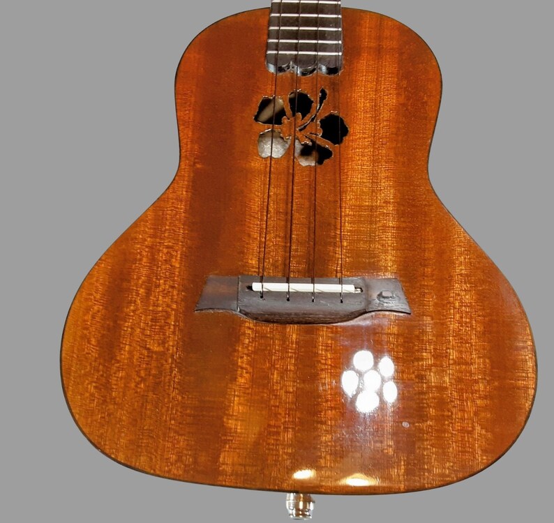 Jazz Hat Music Solid Mahogany Tenor Ukulele With Hibiscus Etsy