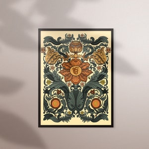 Ek Onkar Floral Art Print: Sikh Home Decor (Digital Download)
