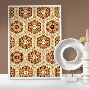 Ikonkar Motif Art Print: Gurmukhi Sikh Prayer Poster (Digital Download)