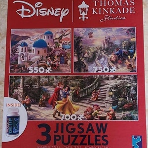 Thomas Kinkade 3 in one Disney jigsaw puzzle