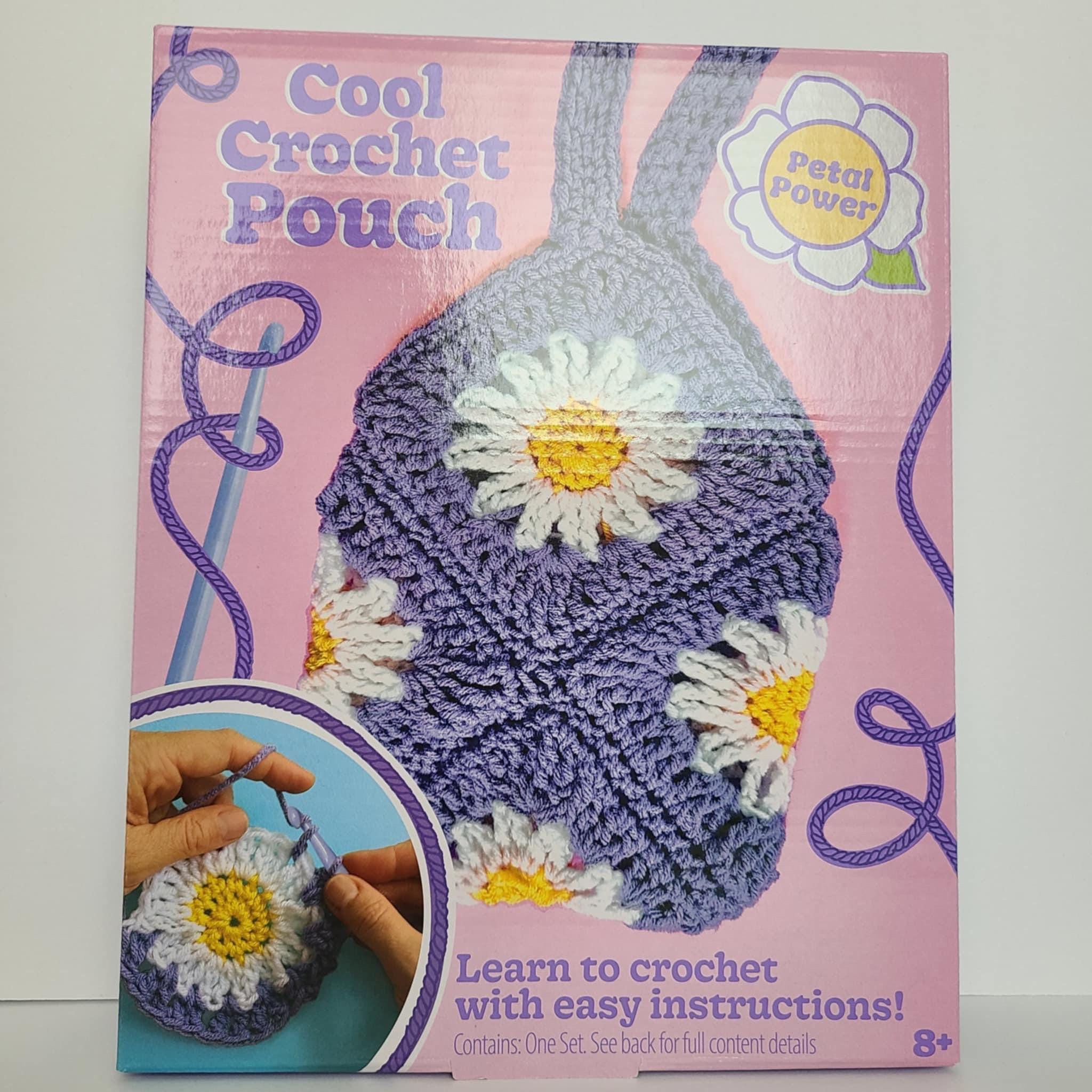Learn to Crochet Petal Crochet Pouch Kit New - Etsy