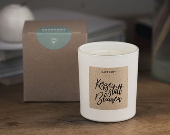 Scented candle - candle instead of flowers