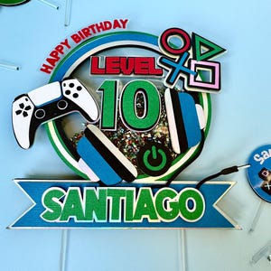 Video Games cake-topper / gamer party / video games birthday /Gamer birthday / level up party /video gamer topper/ Gamer theme/ Party gamer