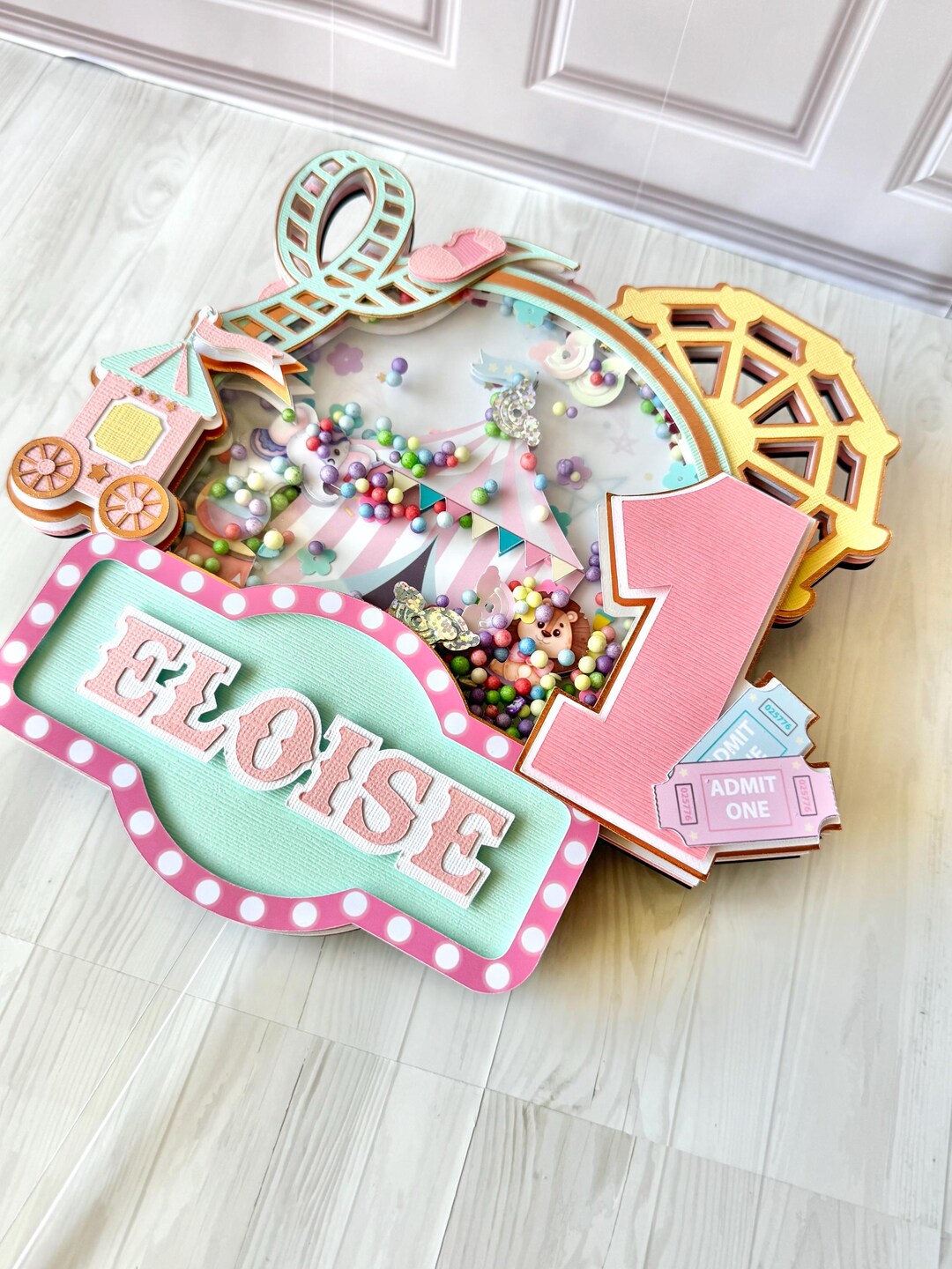 Custom Carnival Cake Topper: First Birthday Circus Party - Etsy