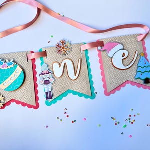 High Chair Banner/ One birthday party decorations/ Oh What Fun Banner/ 1st Birthday Christmas, Oh What Fun It is To Be One, Christmas Decor