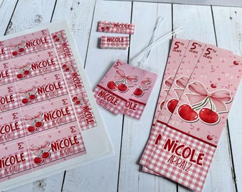 Personalized School Name Labels, Waterproof Name Stickers for Kids, Dishwasher Safe Labels for School Supplies, Back to School 2026