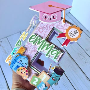 Personalized 2025 Graduation 3D Letter: Kinder or Pre-K