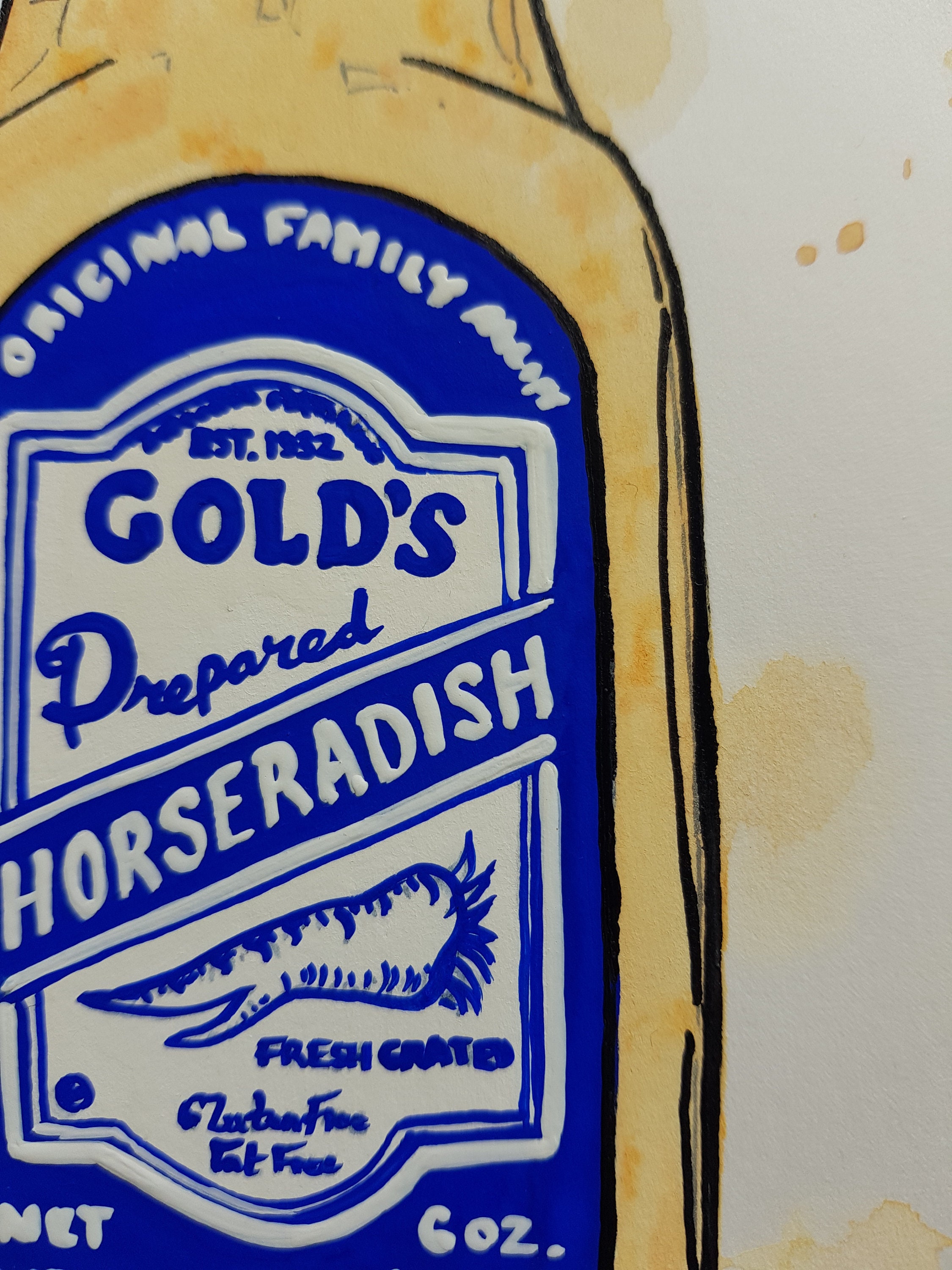 Gold's Horseradish Sauce — Emma Dibben Illustration